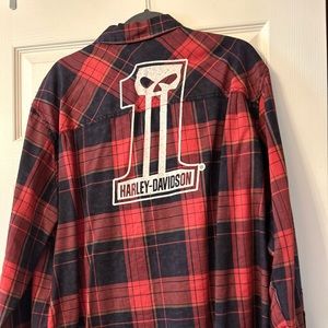 Women’s Harley Davidson Button Up Top